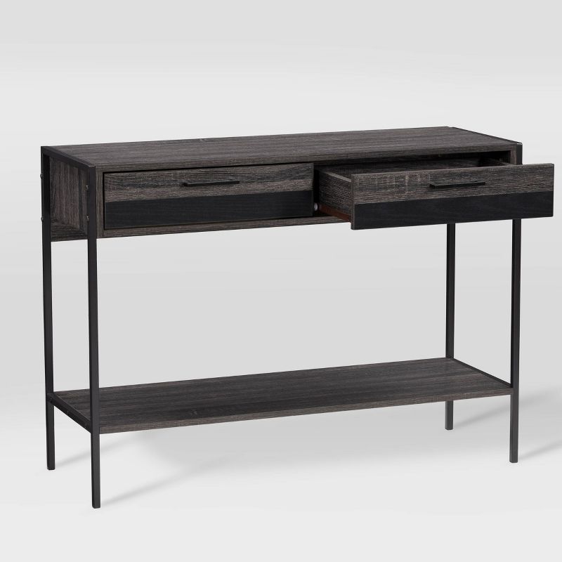 Joliet Entryway Table Gray/Black - CorLiving