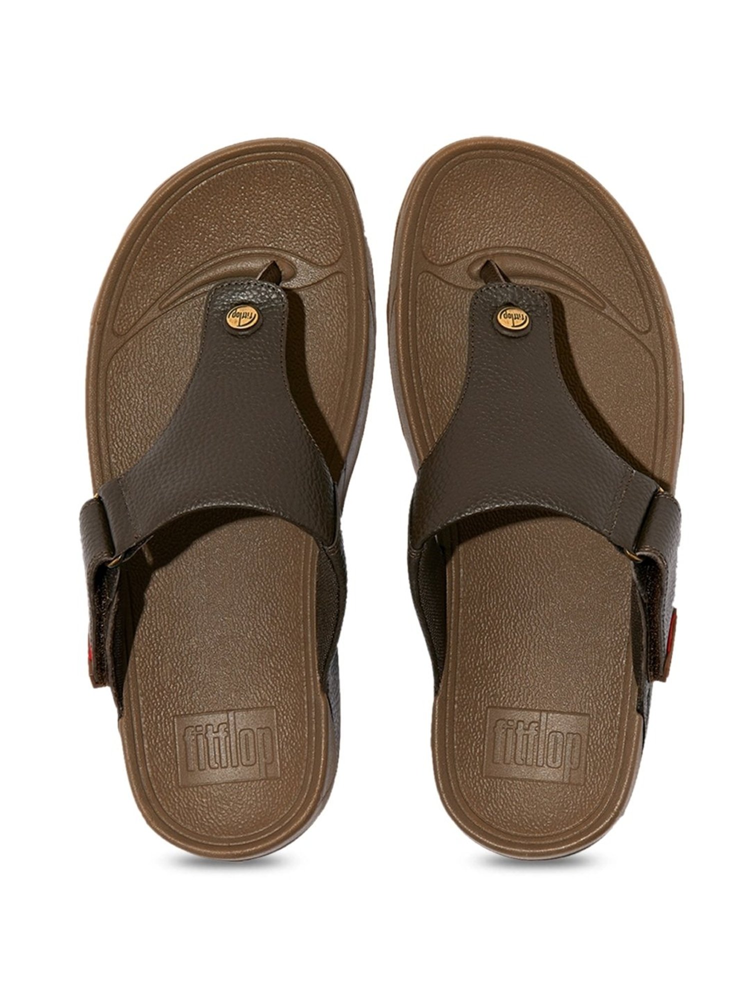 FitFlop Men's Brown Thong Sandals