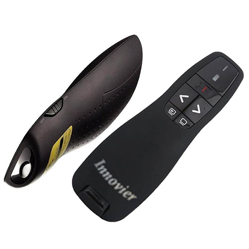 Power Point Presenter Clicker with Dust Proof Pouch for Wireless Presenter Remote Presentation USB Control PowerPoint PPT Clicker for MAC/PC/Keynote