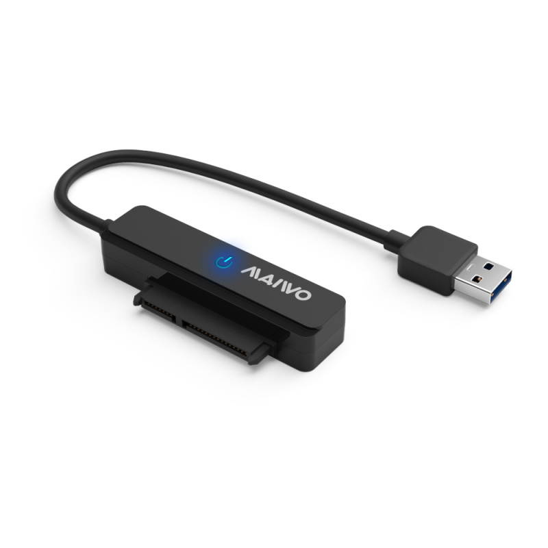 MAIWO K104A USB 3.0 to SATA Converter Adapter, Adapter Cable, External Hard Drive Enclosure for 2.5-inch 7-9.5mm SSD/HDD, Support UASP.