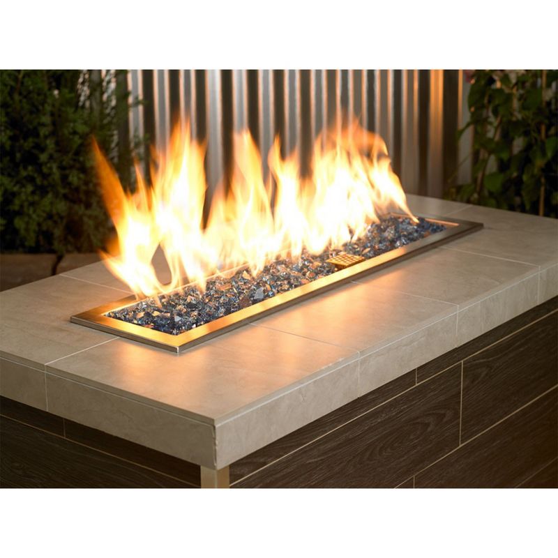 American Fireglass 10 LB Bag 1/4 Inch Reflective Fireplace & Firepit Fire Glass, Pacific Blue