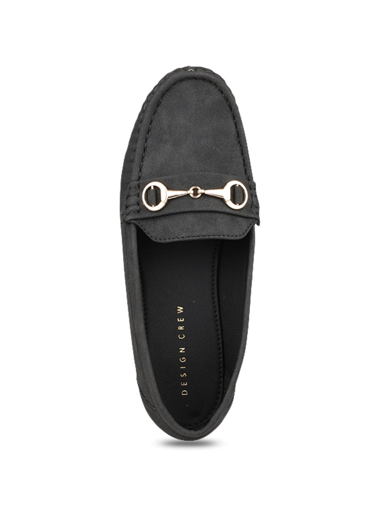 Design Crew Women's Black Casual Loafers