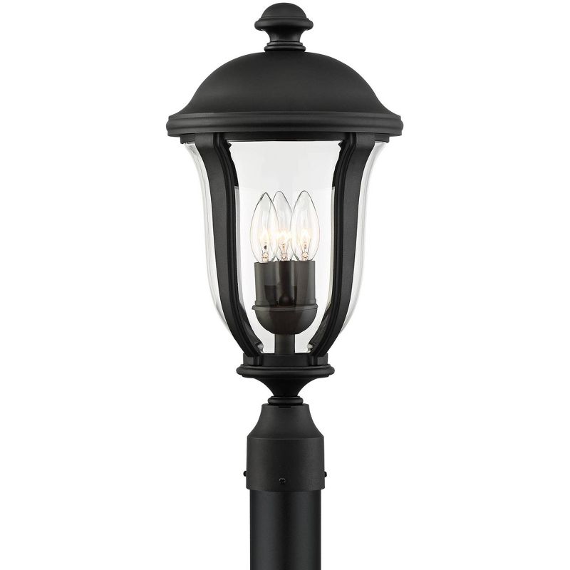 1 Light Outdoor Post Mount Black - Aurora Lighting