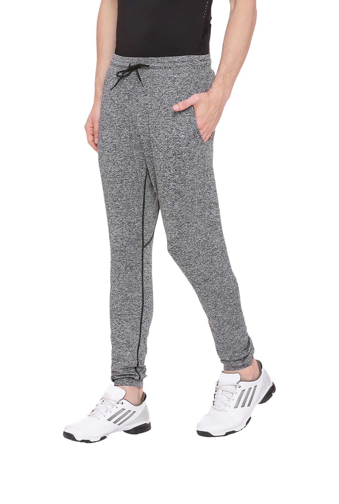 Basics Grey Polyster Trackpants