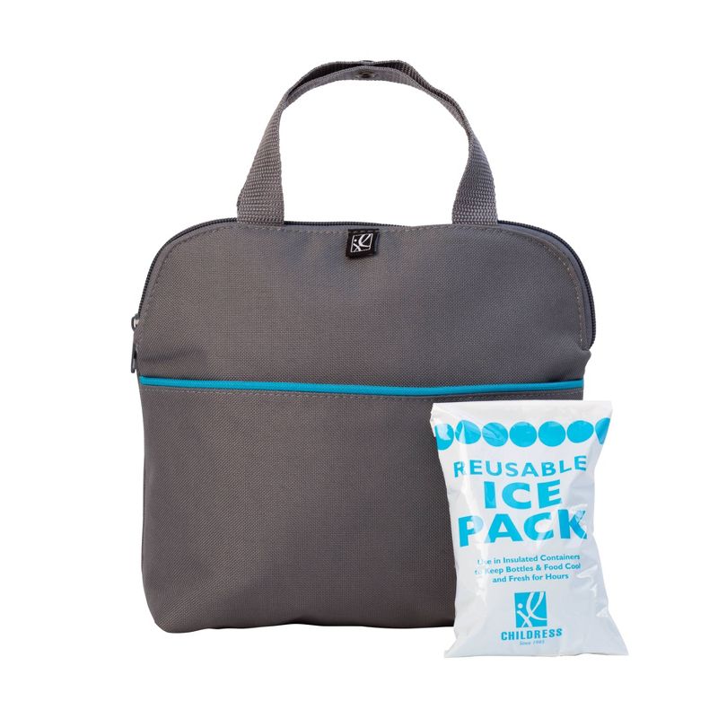 J.L. Childress MaxiCOOl Four Bottle Cooler Bag - Gray Teal - 30qt