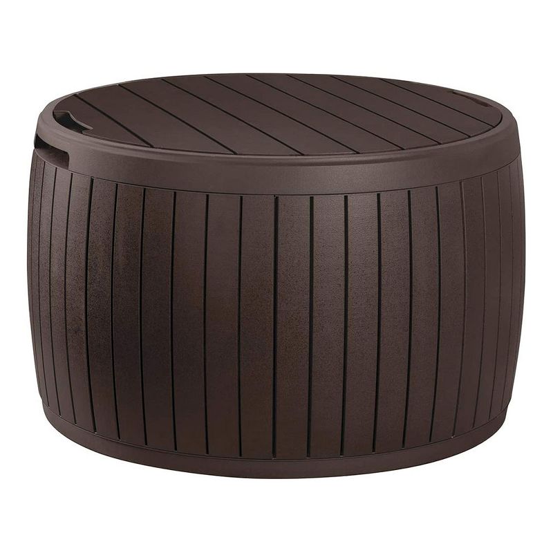 Resin Wicker Deck Box 73 Gallon - Brown - Suncast