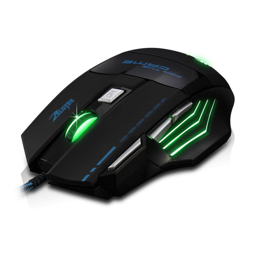 5500DPI 8D MASTER T80 Pro Optical 7 Buttons Usb Gaming Mouse for LOL WOW CF CS