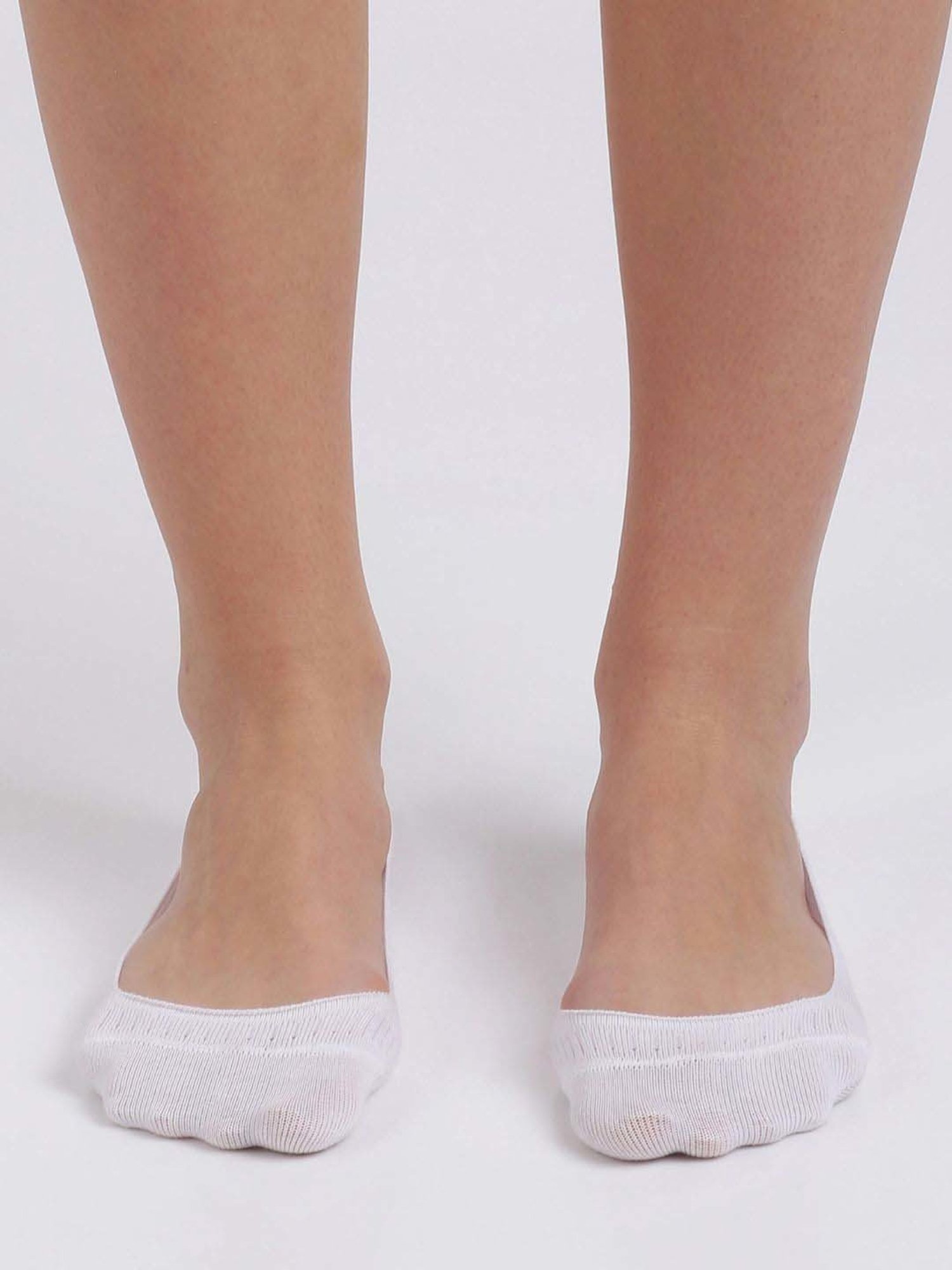 Jockey White Compact No-Show Socks