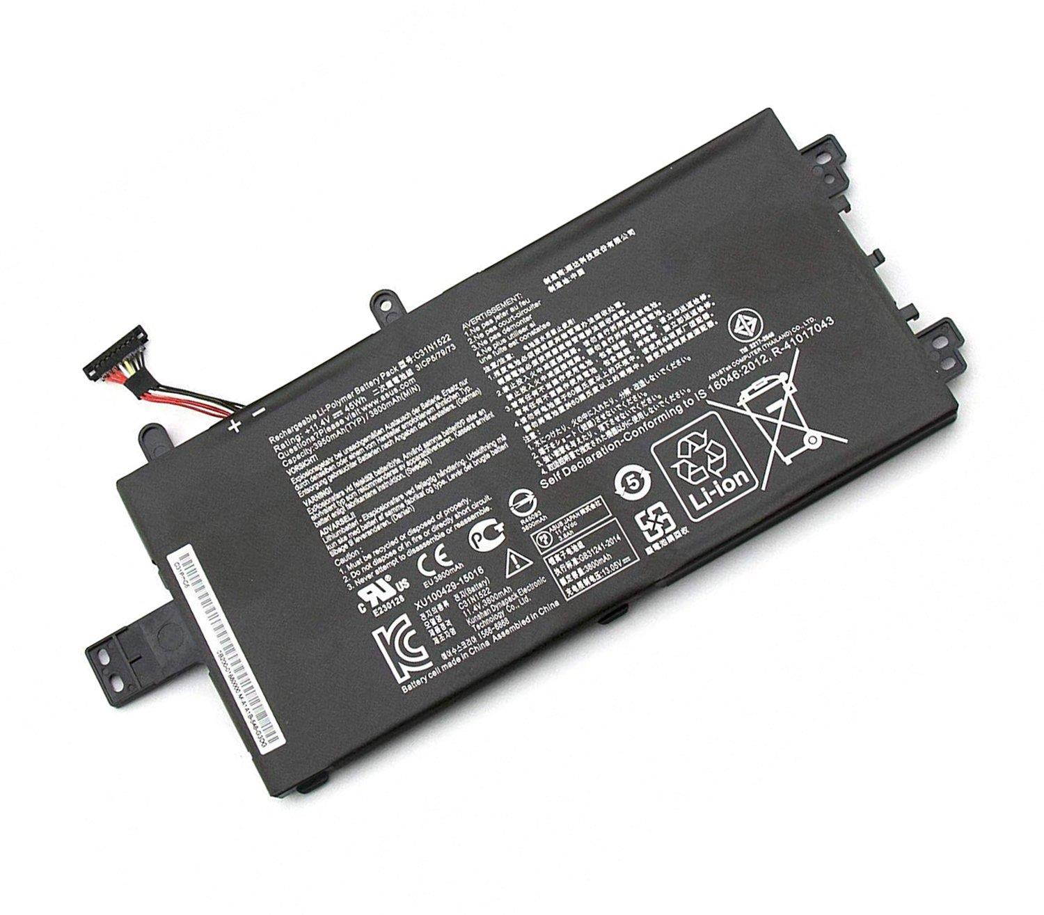 New C31N1522 Battery Compatible with ASUS Q553U 0b200-01880000 Series Laptop 11.4V 45Wh 3950mAh