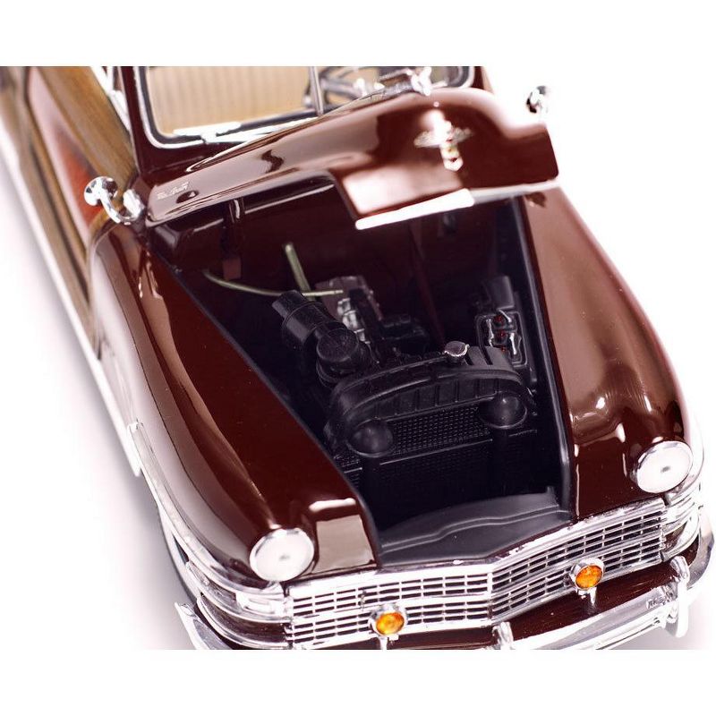 1948 Chrysler Town & Country Costa Rica Brown 1/18 Diecast Model Car by Sunstar