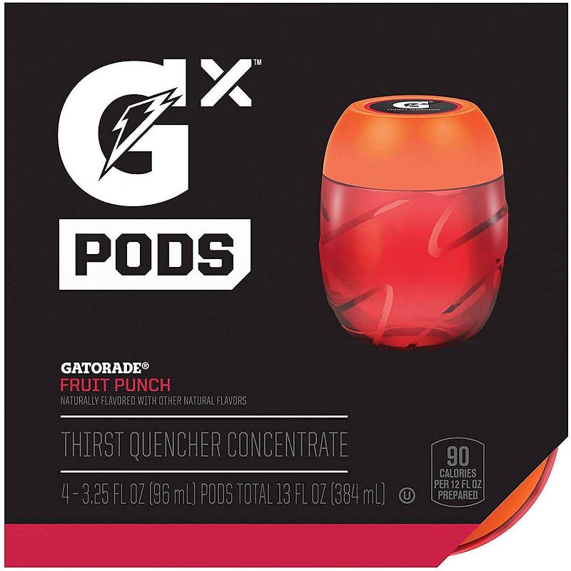 Gatorade GX Fruit Punch Flavor Pod - 3.25oz Pod Bottle