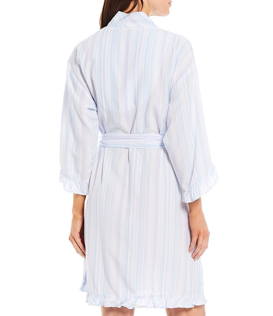 Little Giraffe Luxe Satin Snow Leopard Wrap Robe