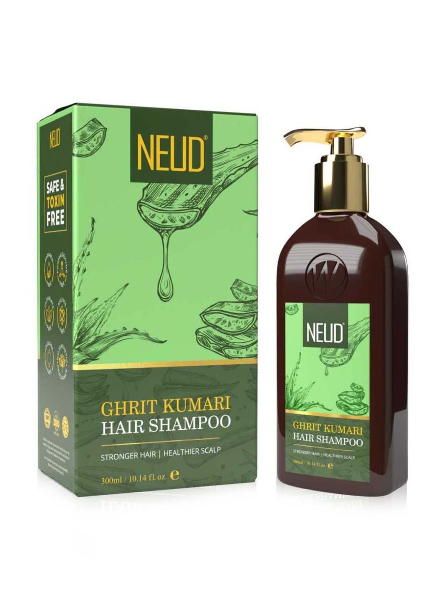 Neud Premium Ghrit Kumari Hair Shampoo - 300 ml