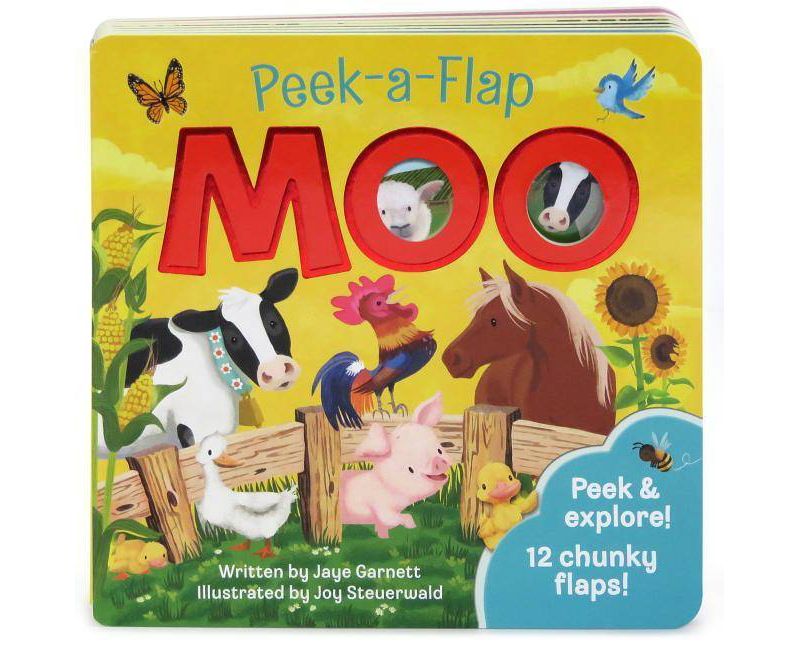 Peek-a-Flap Moo (Hardcover) (Jaye Garnett)