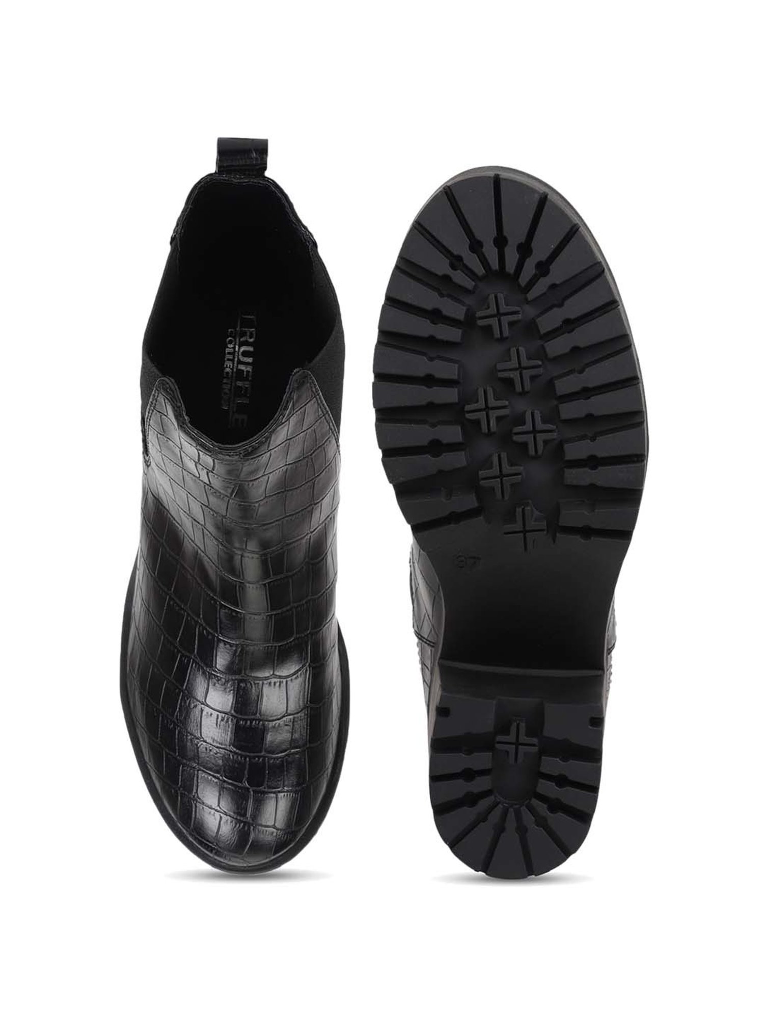 Truffle Collection Women's Jet Black Chelsea Boots