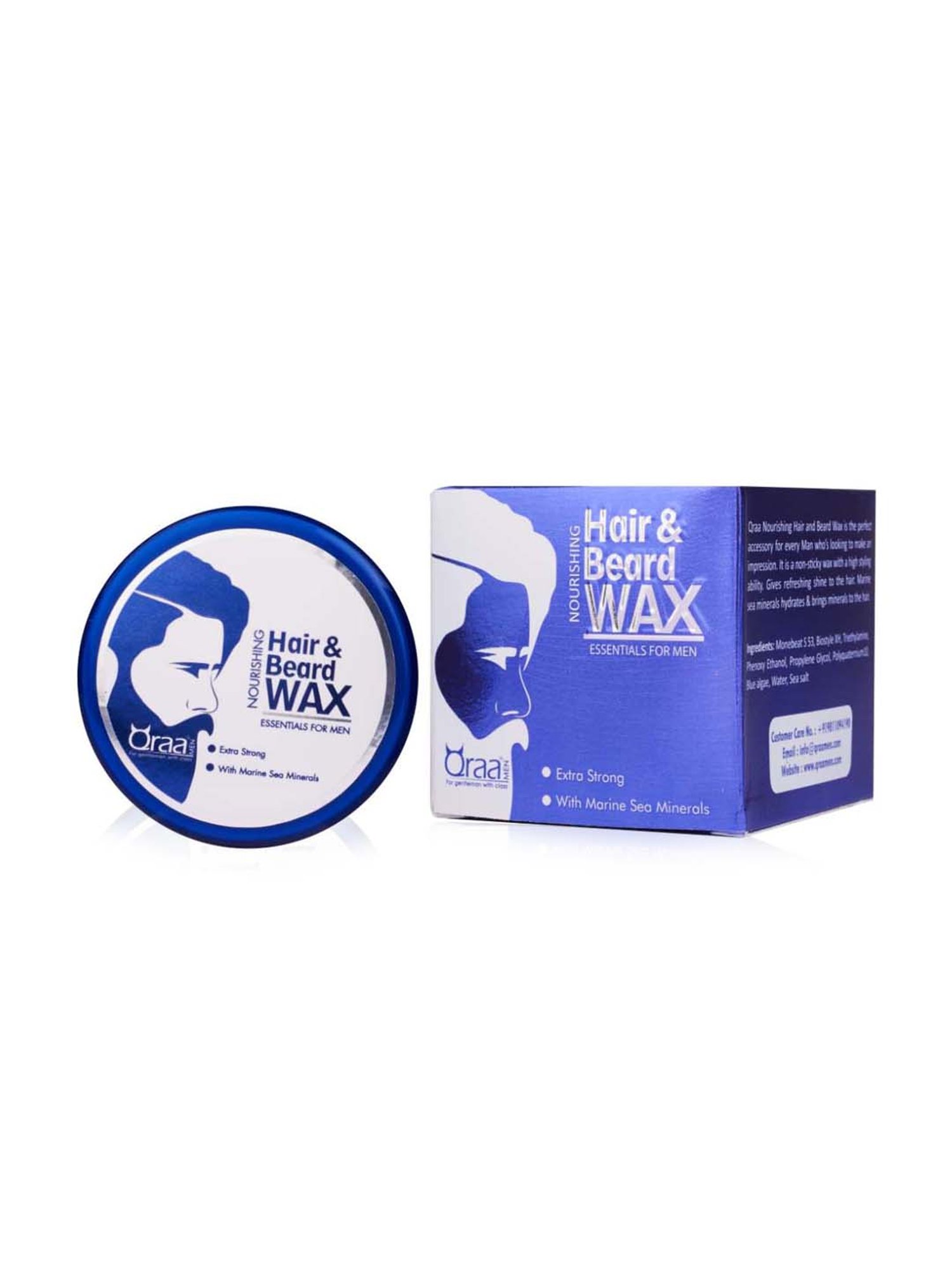 Qraa Men Hair And Beard Wax - 100 gm