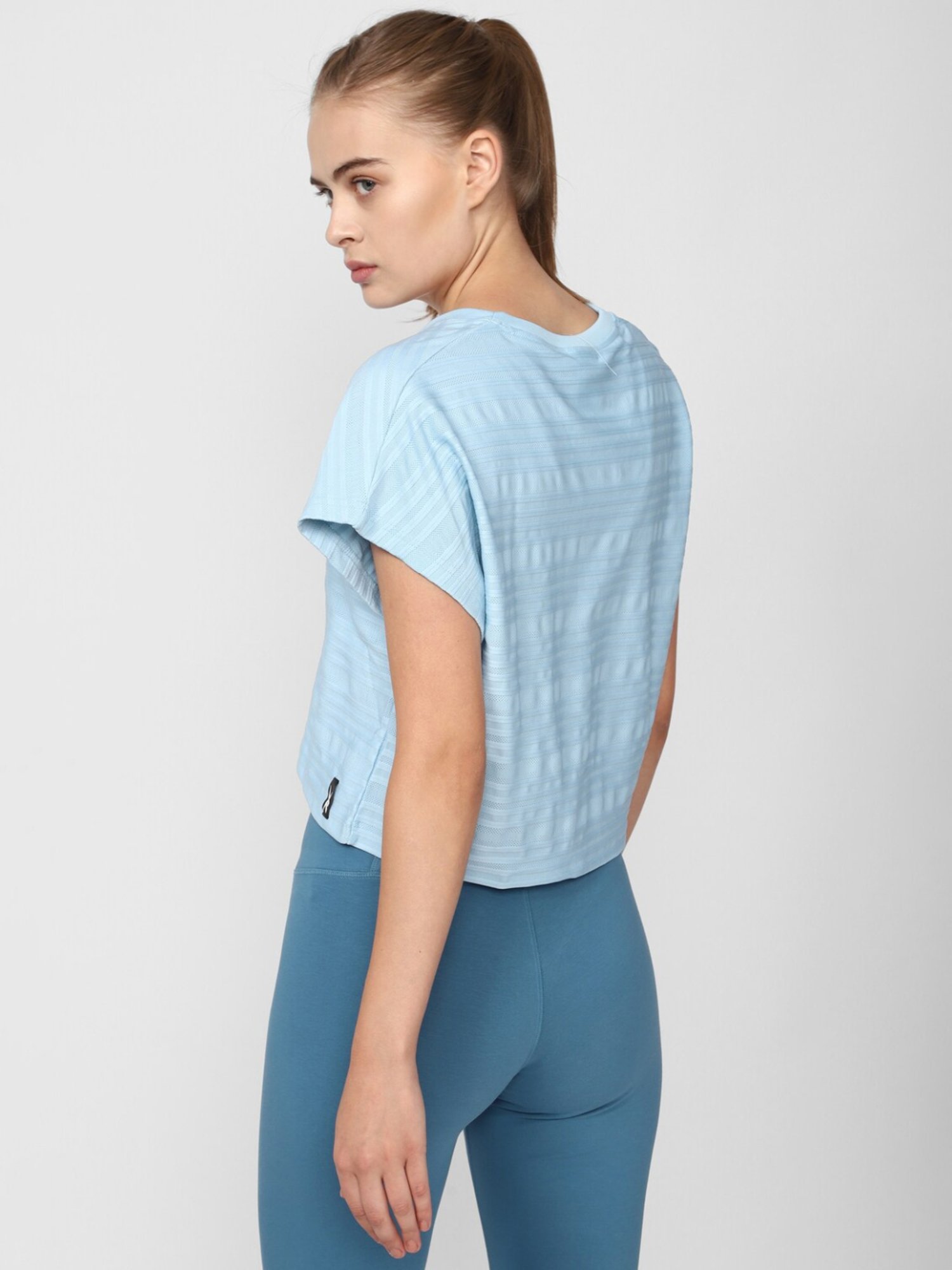 Reebok Blue Striped T-Shirt