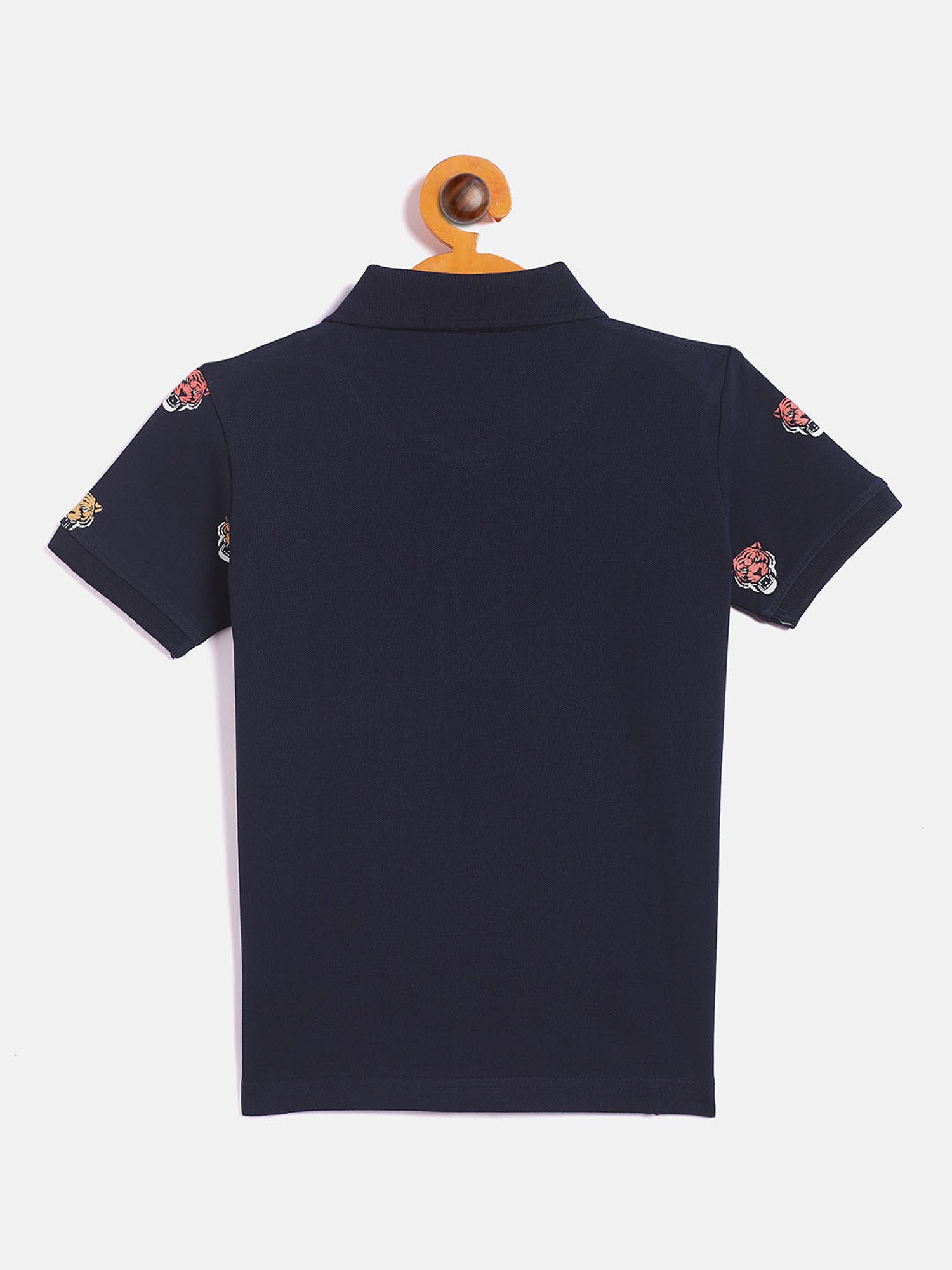 Pantaloons Junior Multicolor Cotton Striped Polo T-Shirt