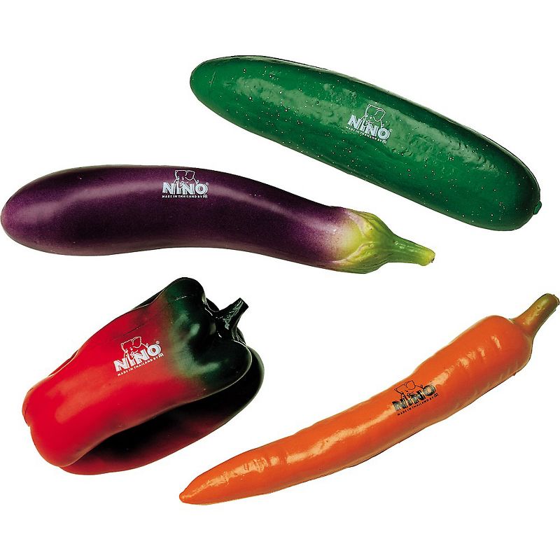 Nino 36-Piece Fruit and Vegetable Shakers in Basket 36 Pieces Various Colors