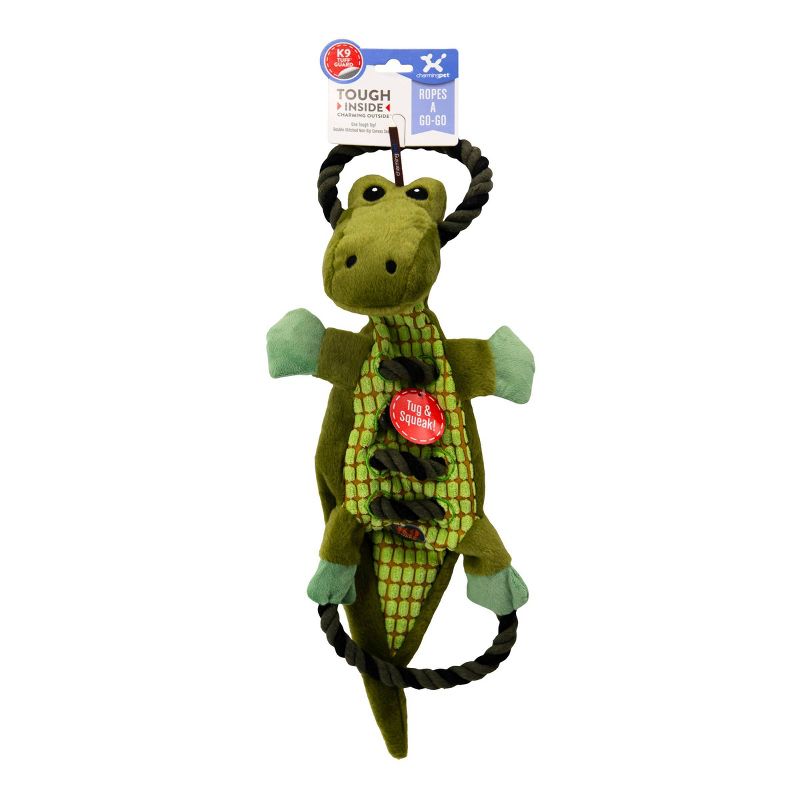 Charming Pet Ropes-A-Go Gator Dog Toy