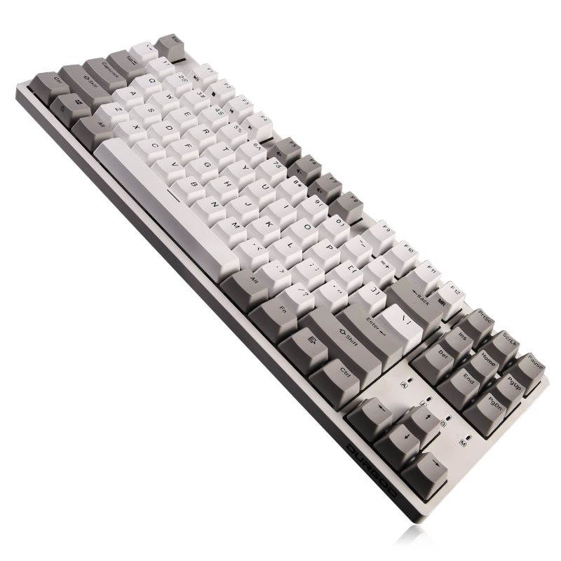 DURGOD Mechanical Keyboard Cherry MX Silent Red Switches N-key Rollover 87 Keys(PBT Keycaps) Type C Interface for Gamer/Typist/Office