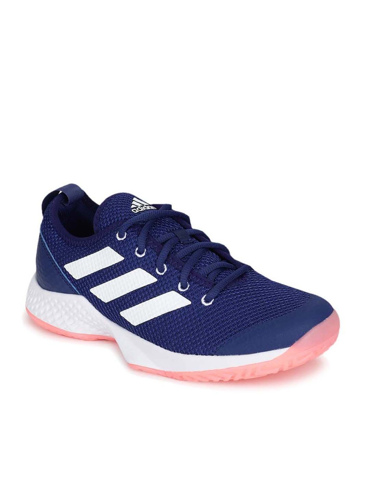 Adidas Women's Court Control Indigo Blue Tennis Shoes