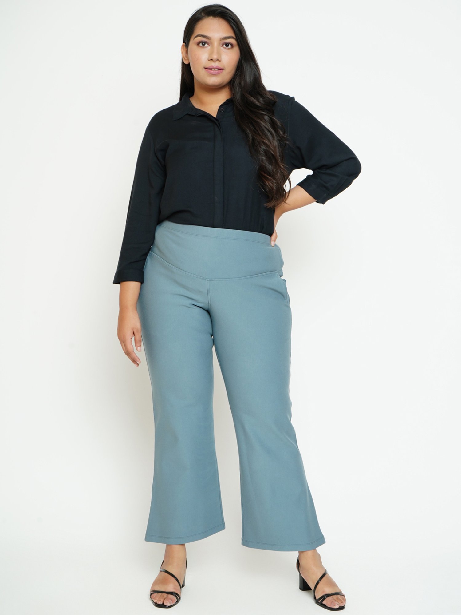 Amydus Blue High Rise Pants