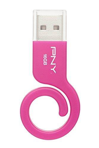 PNY 16GB Monkey Tail Pink USB Flash Drive (P-FDU16GMNKP-GE)