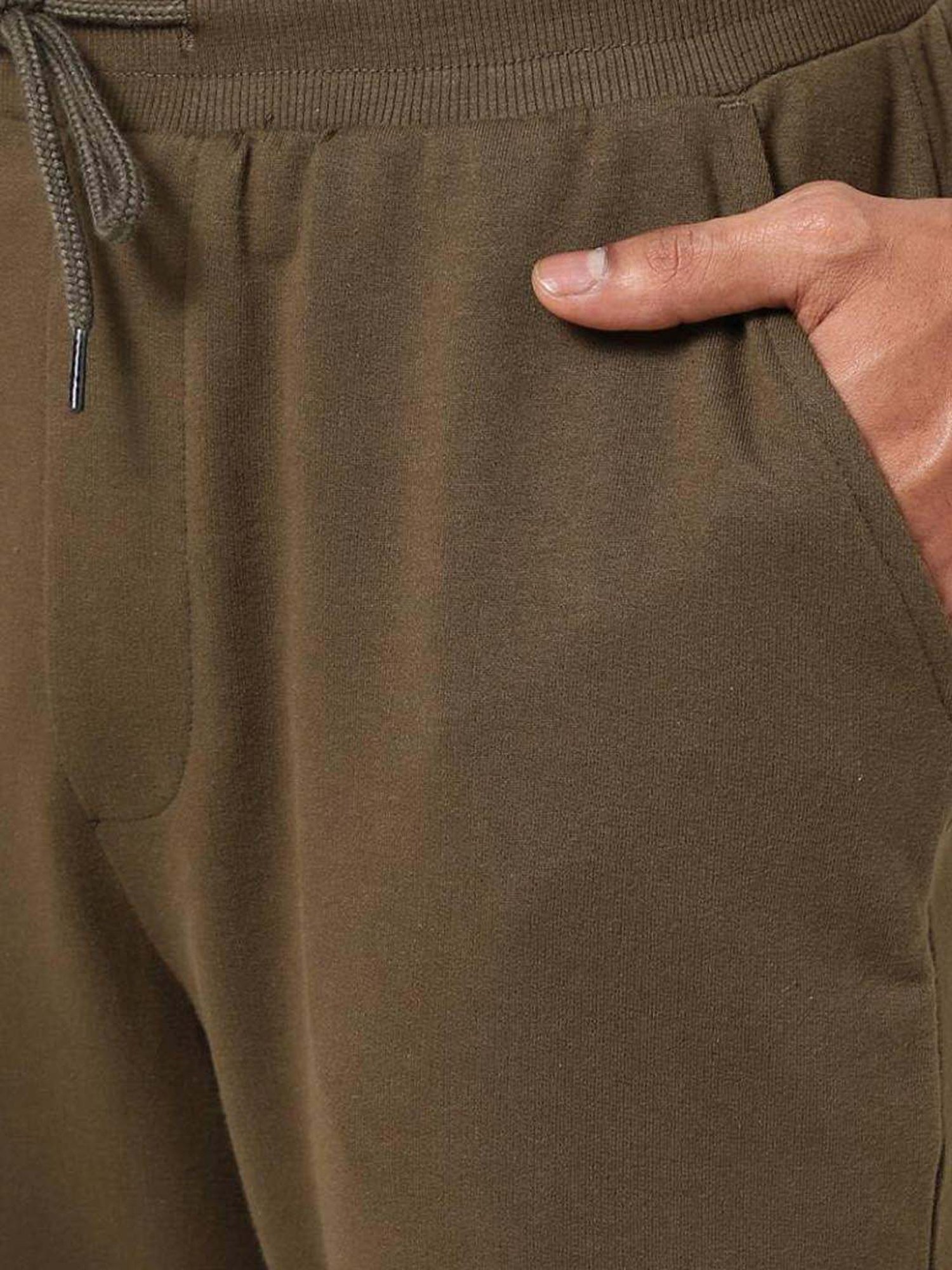 Ajile by Pantaloons Brown Cotton Slim Fit Nightwear Joggers