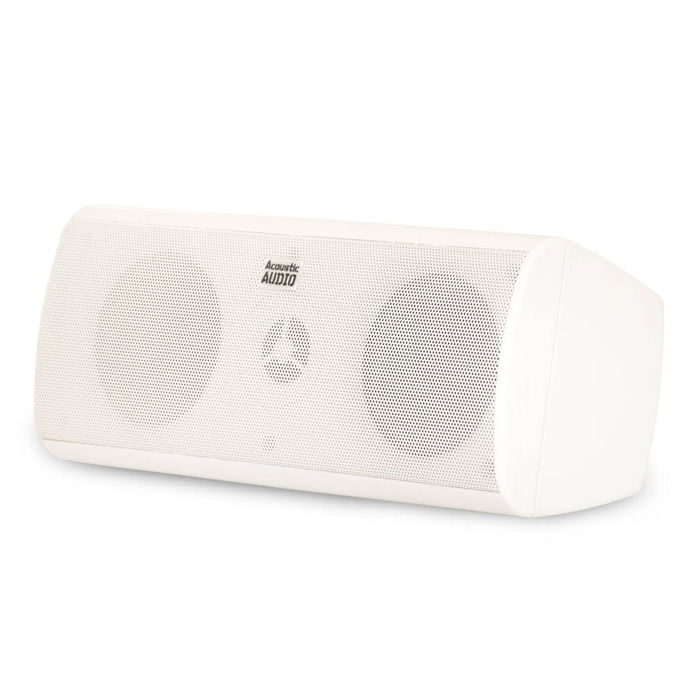 Acoustic Audio AA35CW Indoor 3 Way Speakers 1200 Watts White Bookshelf 3 Speaker Set AA35CW-3S