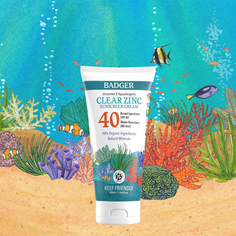 Badger Sport Mineral Sunscreen Cream - SPF 40 - 2.9 fl oz