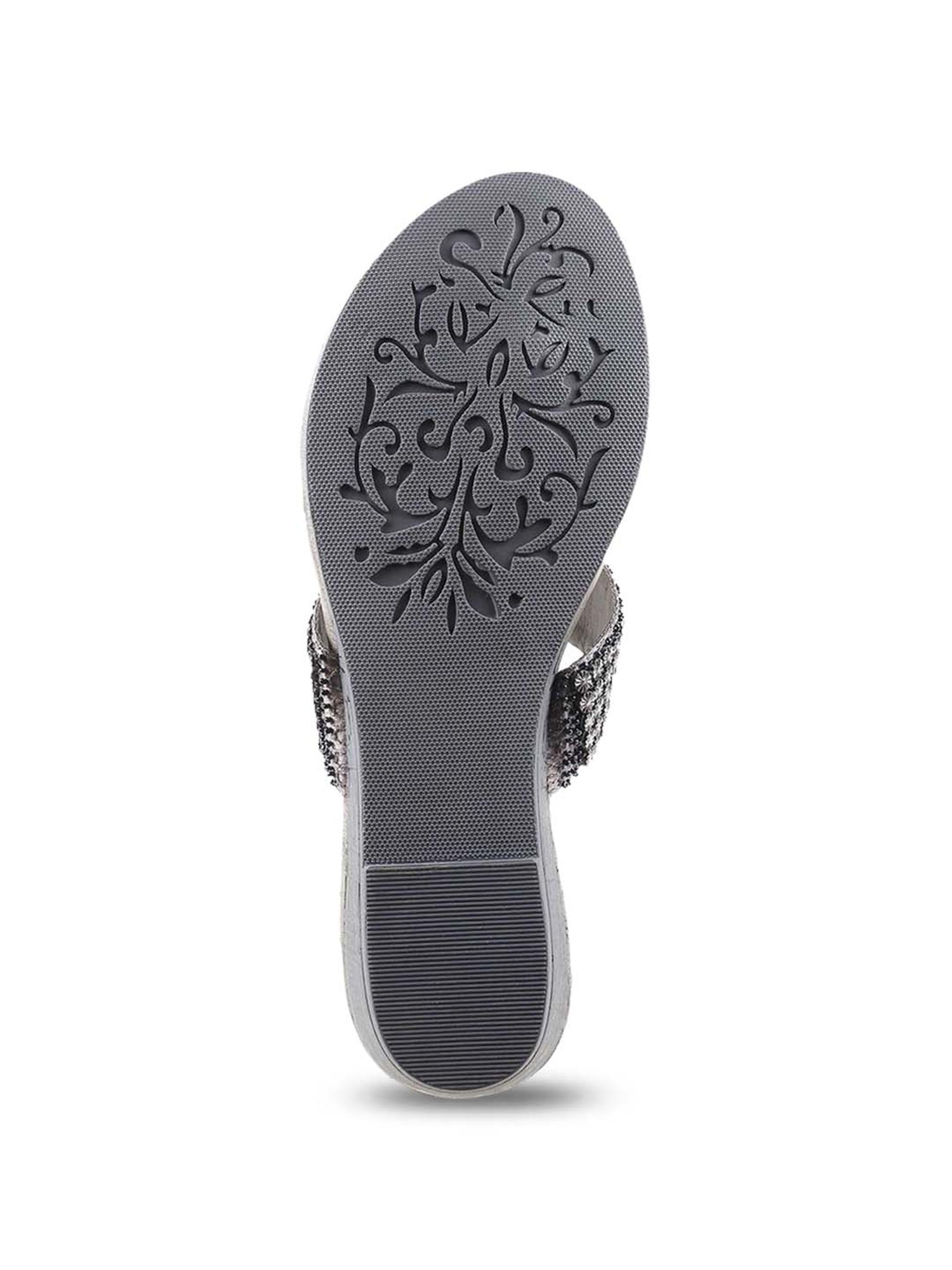 Metro Women's Silver Thong Wedges