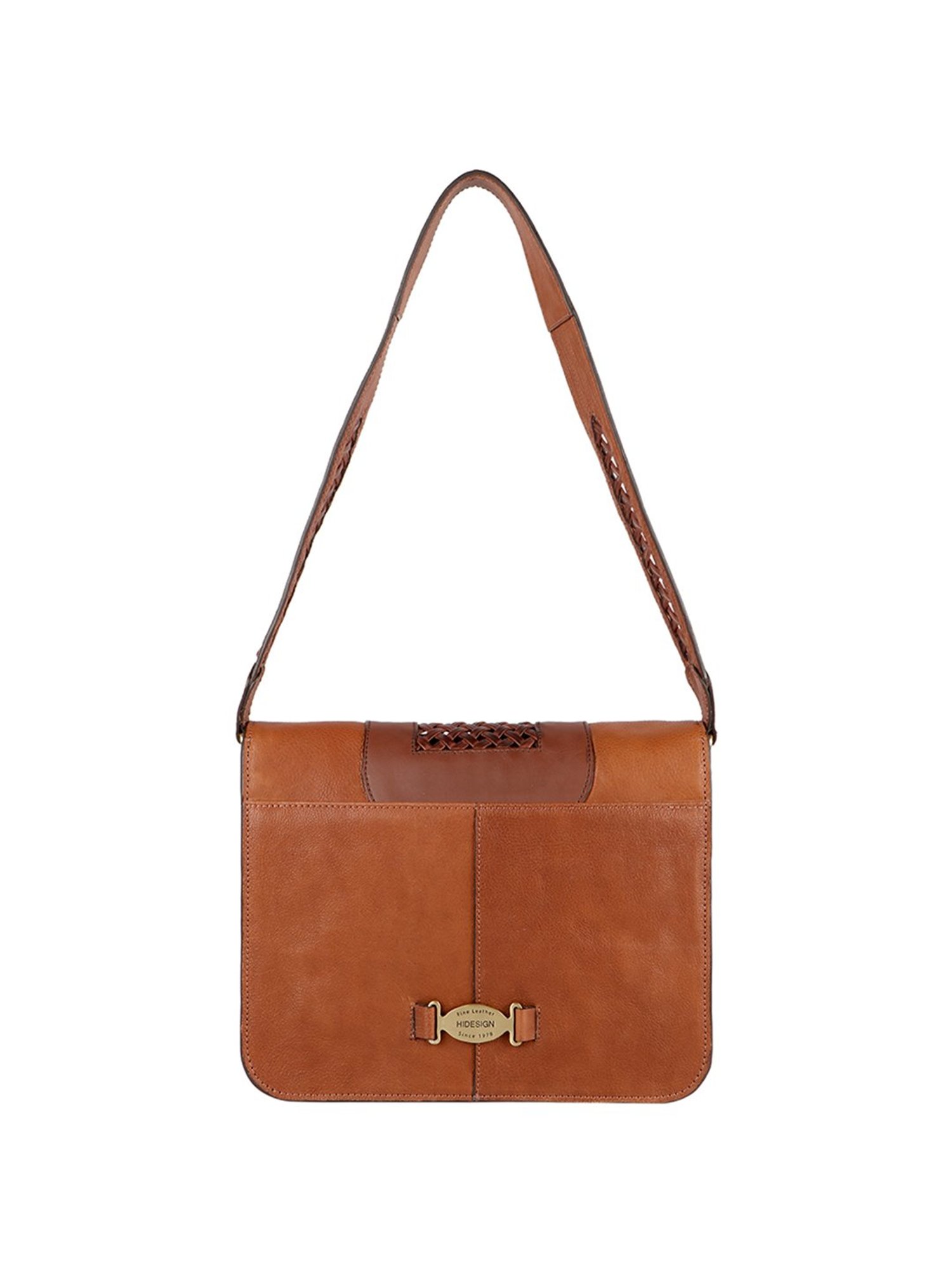 Hidesign Wild West Tan Solid Medium Sling Handbag