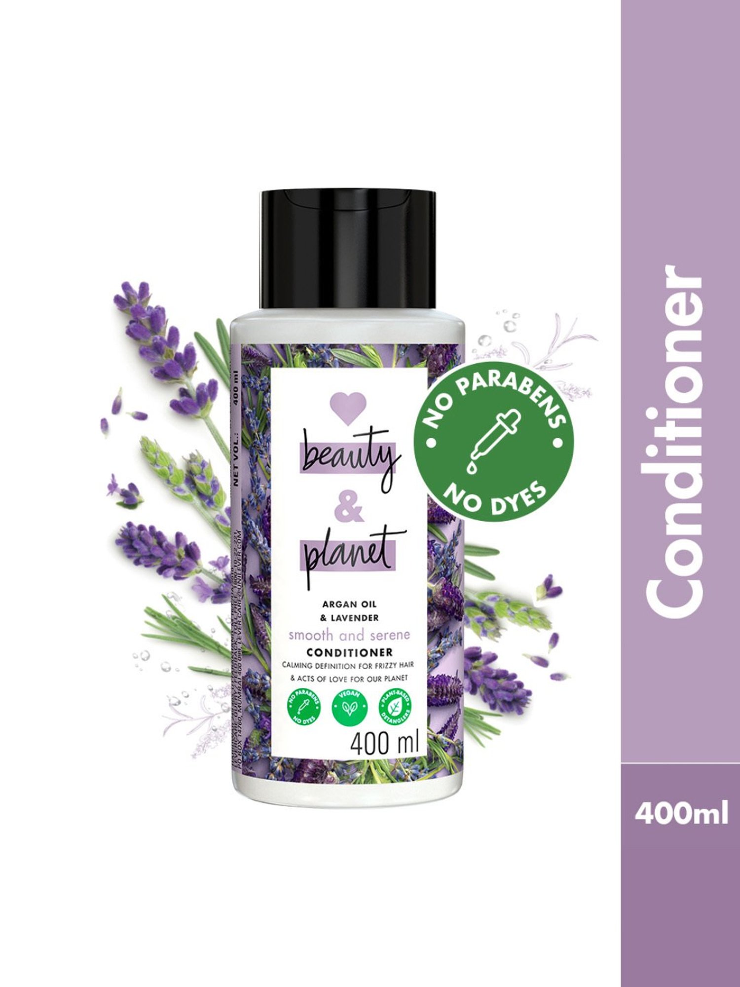 Love Beauty & Planet Argan Oil & Lavender Smooth and Serene Conditioner - 400 ml