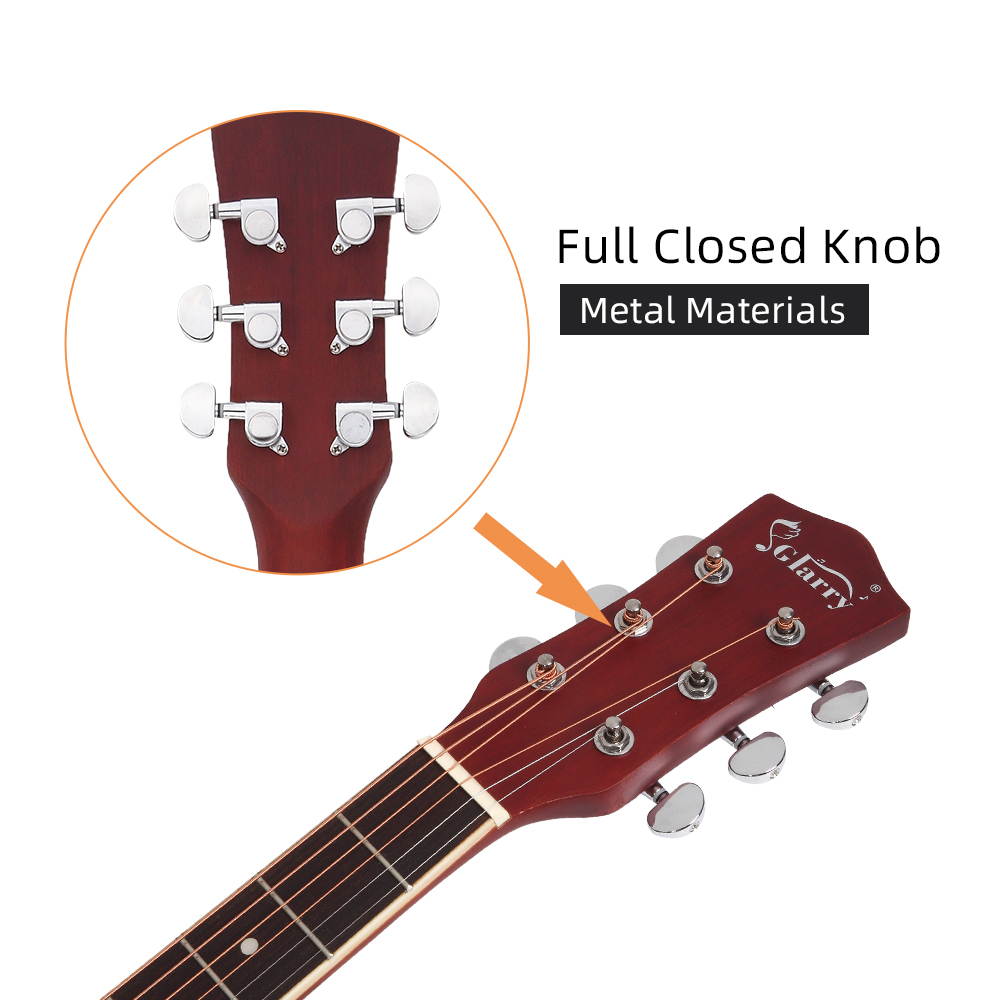 Glarry GT502 41" Practice Beginner Spruce Folk Acoustic Guitar Sunset