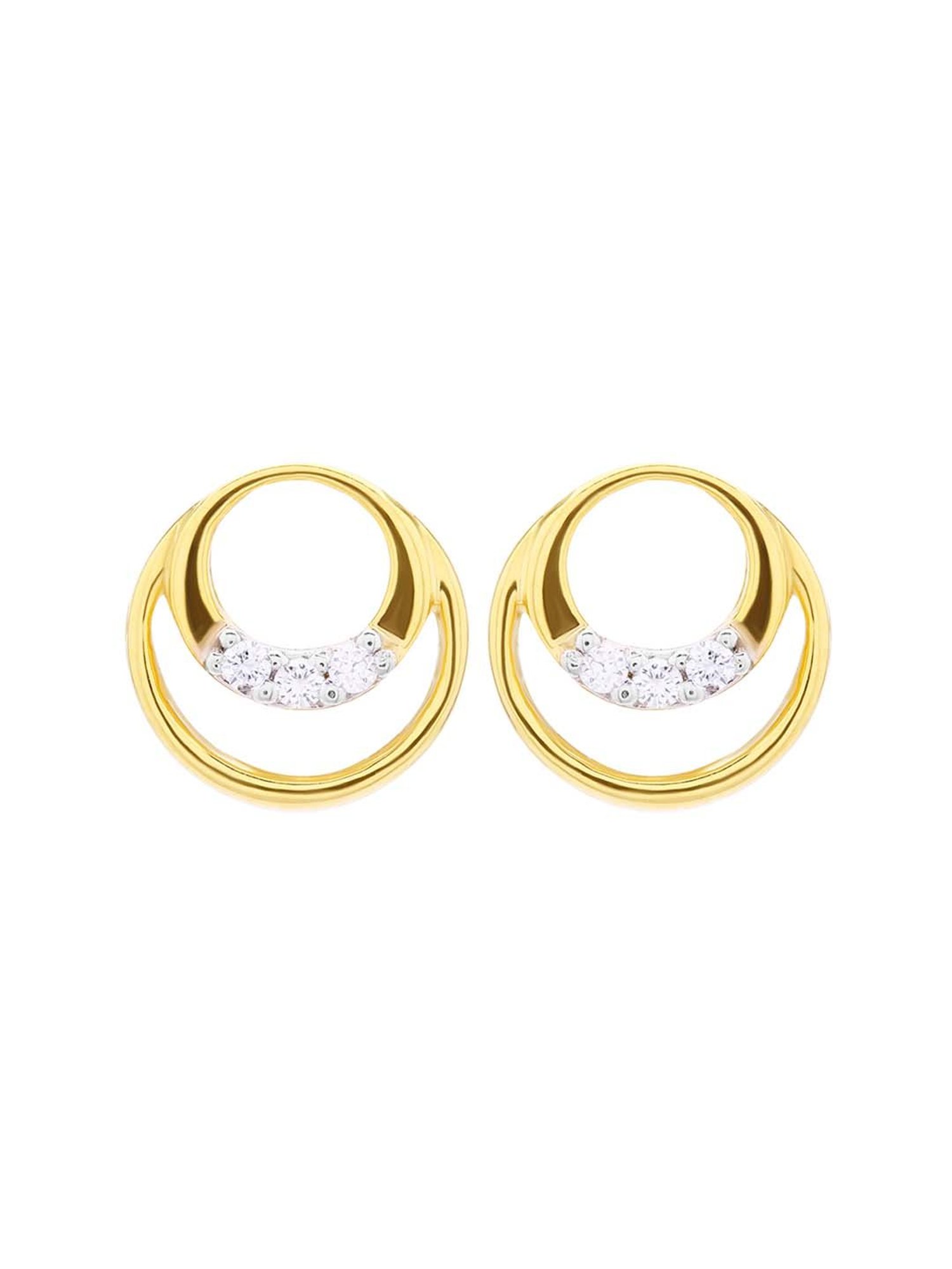 Waman Hari Pethe Jewellers 18k Gold & Diamond Earrings for Women