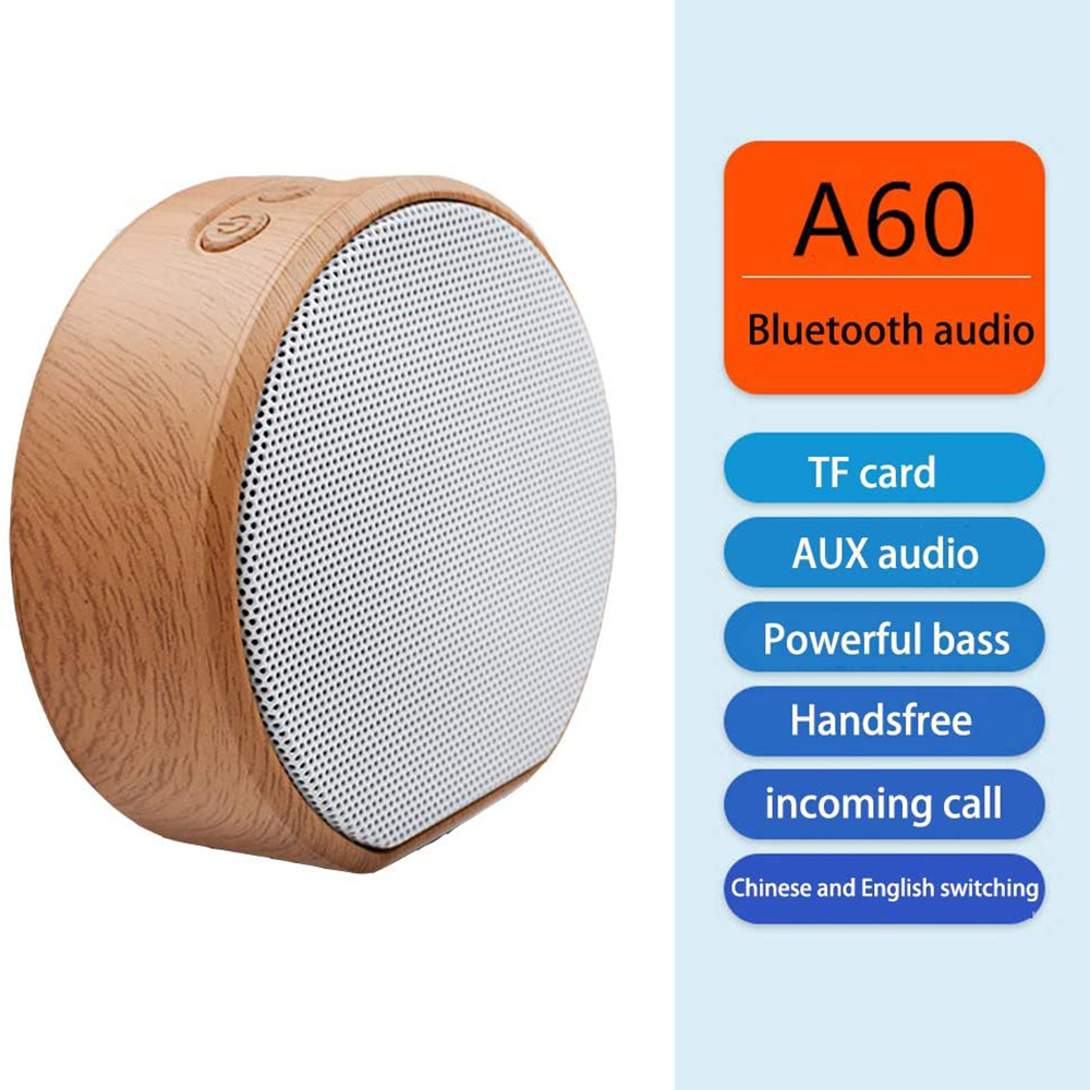 Wood Grain Wireless Bluetooth Speaker Mini Card Subwoofer Computer Mini Speaker
