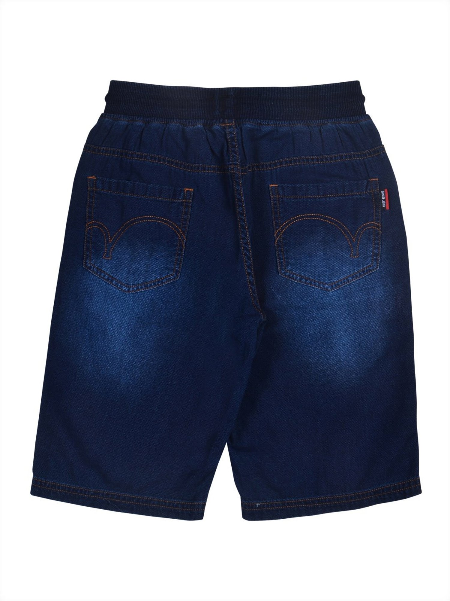 Gini & Jony Kids Navy Washed Shorts