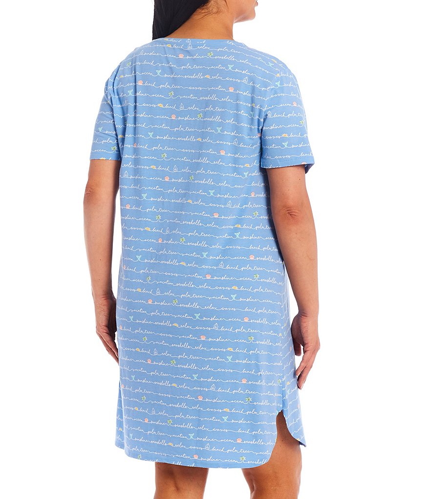 VAN WINKLE & CO. Plus Size Leopard Print Satin Maxi Chemise