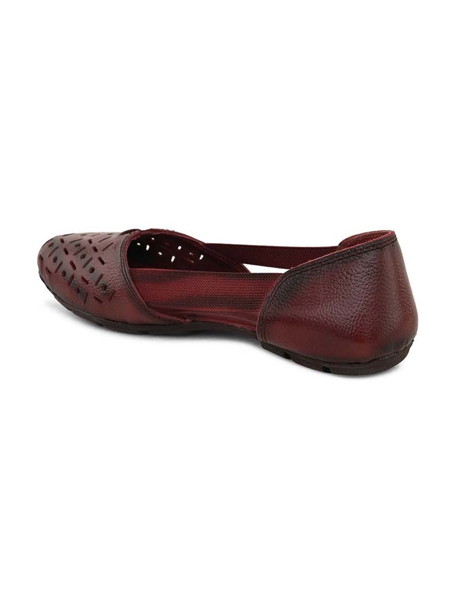Pelle Albero Women's Maroon Flat Ballets