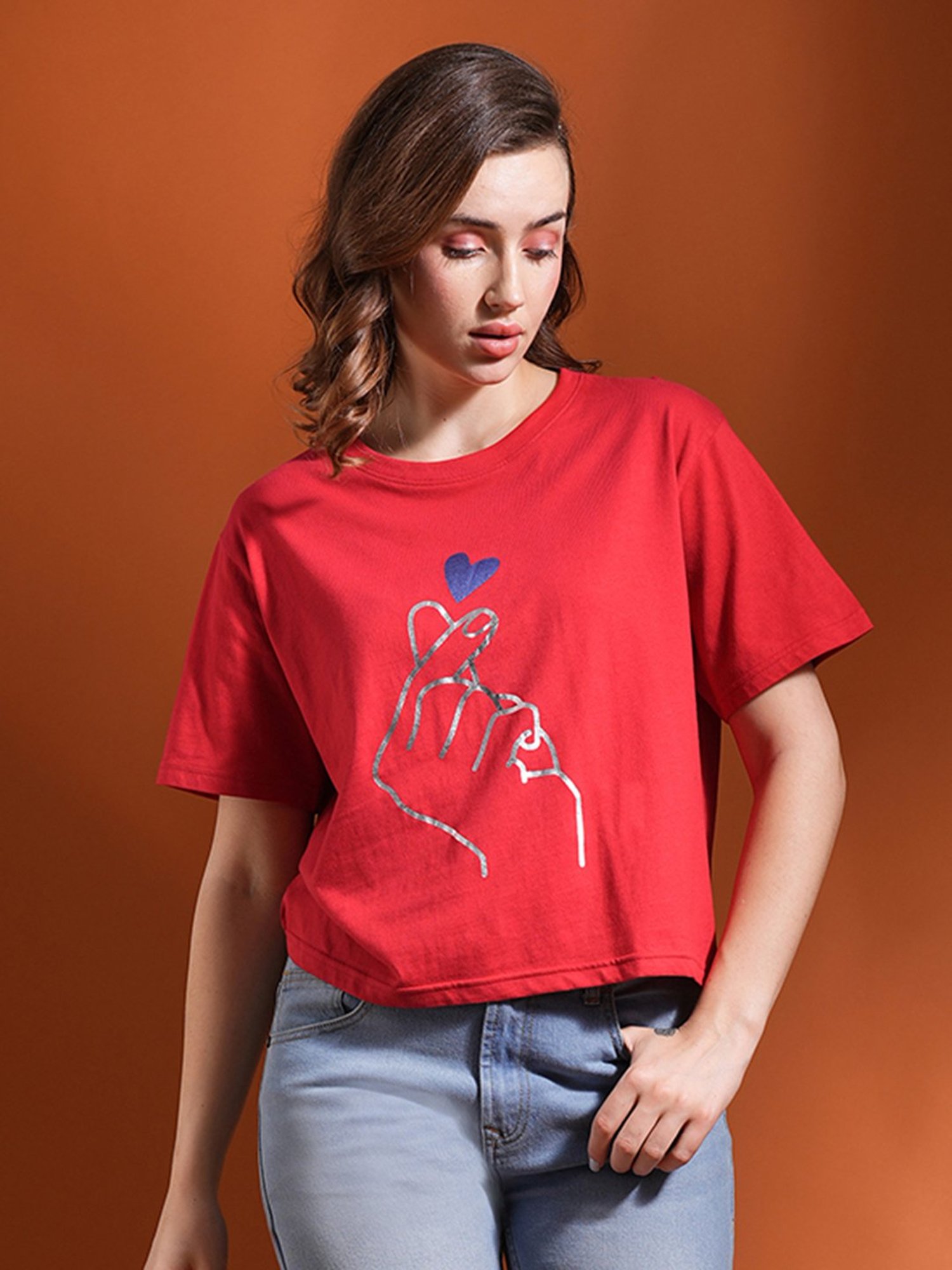 Globus Red Printed T-Shirt