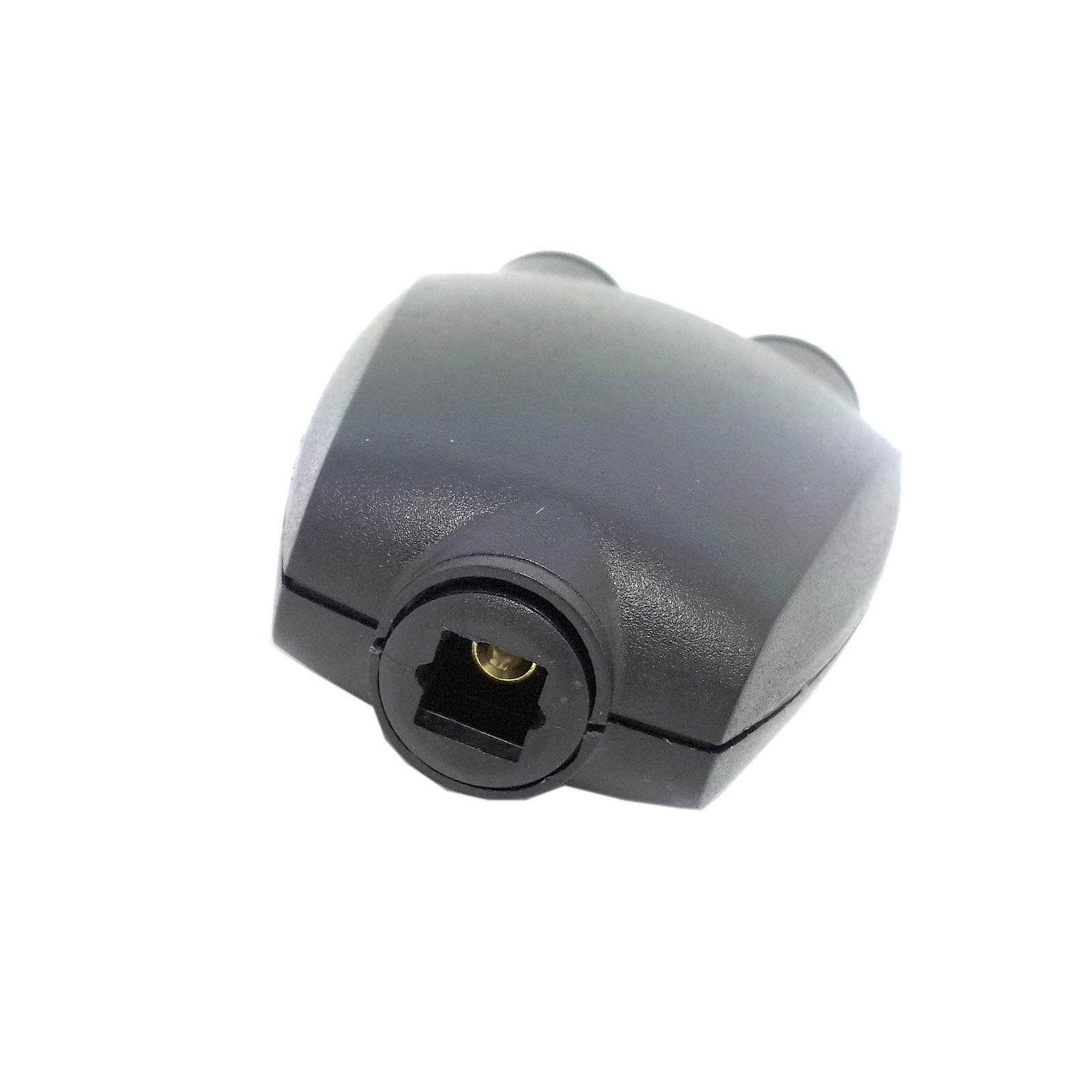 Toslink Digital Optical SPDIF Audio 1 input to 2 output Splitter Adaptor Adapter