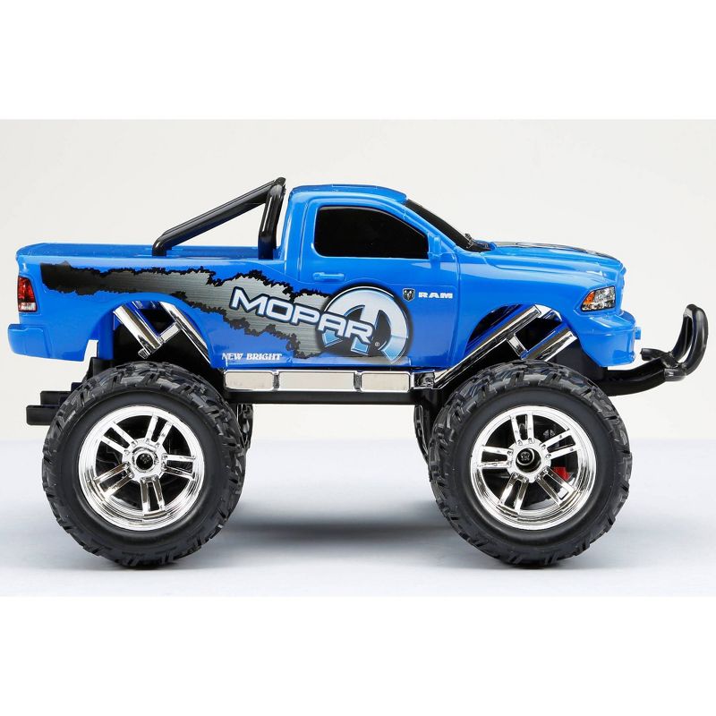 New Bright Remote Control RC FF Chargers Ram Truck - Blue - 1:18 Scale
