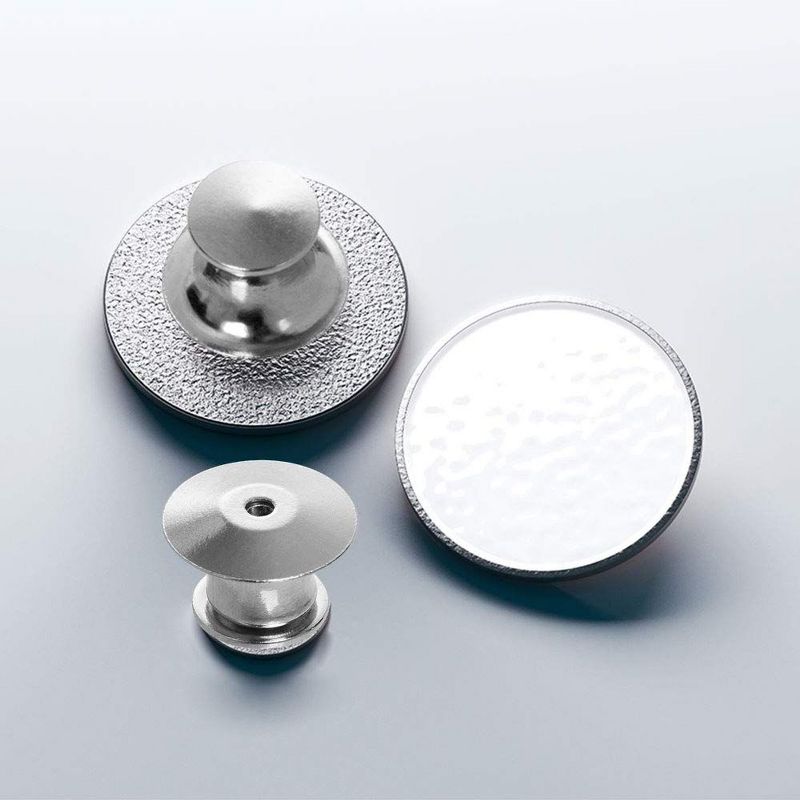 Genie Crafts 100 Packs Silver Locking Pin Backs, Jewelry Making Supplies for Arts and Crafts