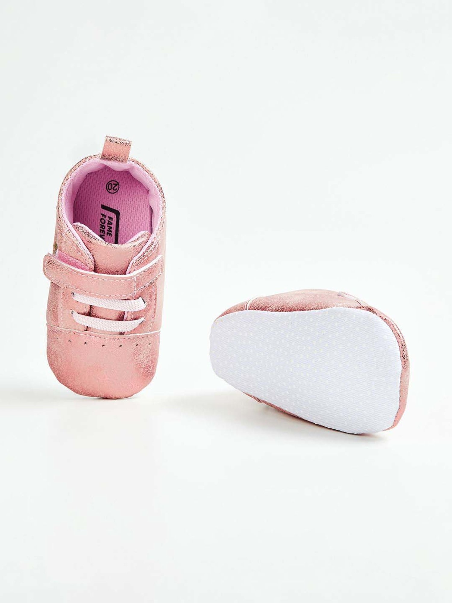 Fame Forever by Lifestyle Kids Rose Gold Velcro Shoes