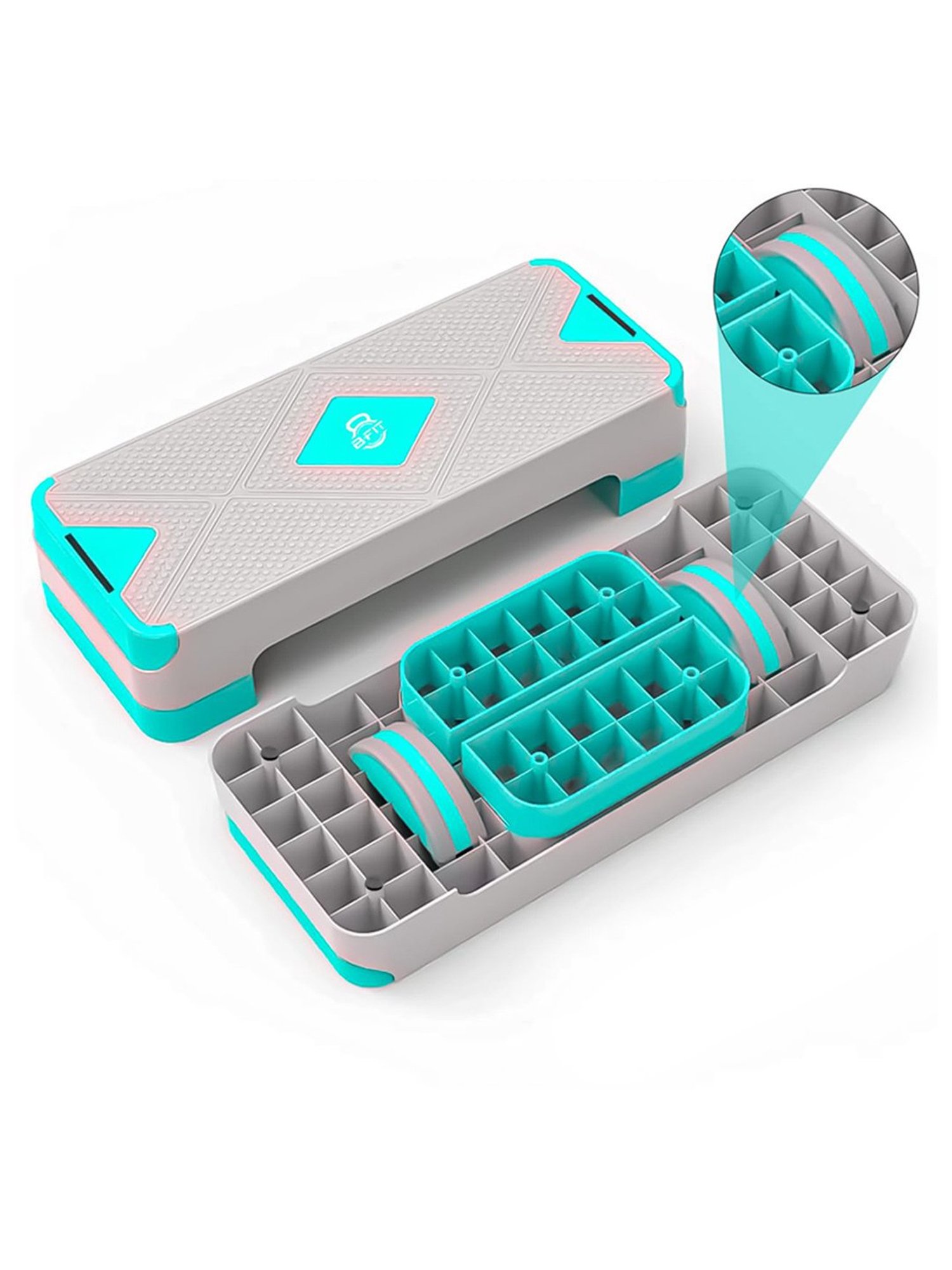 B Fit AB07-R Aerobic Stepper (Grey)