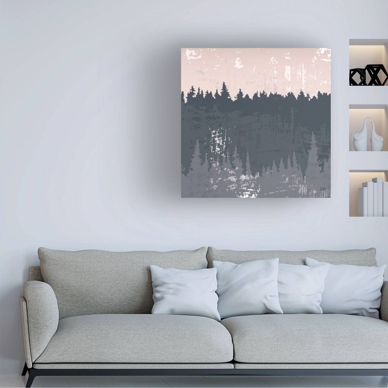 35" x 35" Melissa Averinos 'Evening Forest II' Unframed Wall Canvas - Trademark Fine Art