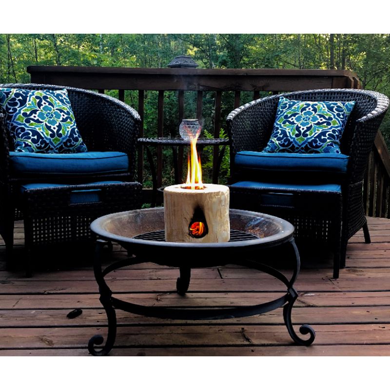 TimberTote Mighty Tiny Torch Small One Log Campfire Camping Cooking Camp Fire Wood Log with Fire Start Stick