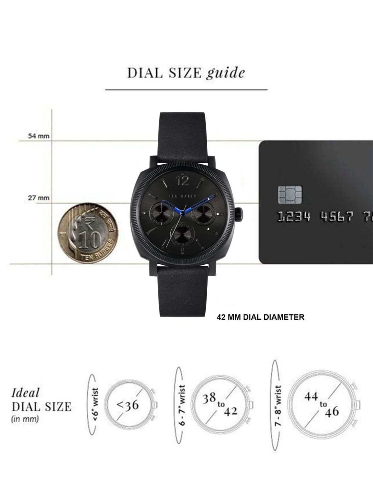 Ted Baker BKPCNF101 Caine Multifunction Watch for Men