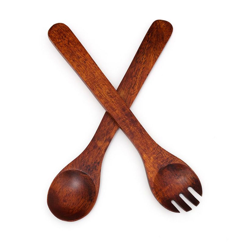 Lipper Bamboo Salad Hands With Knob Handles